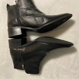 Black Ankle Boots with Zipper
